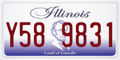IL license plate Y589831