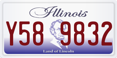IL license plate Y589832