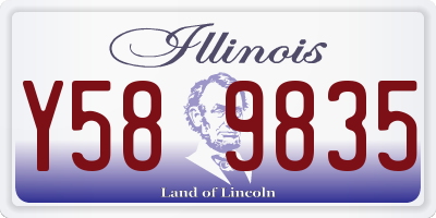 IL license plate Y589835