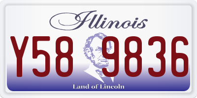 IL license plate Y589836