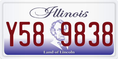IL license plate Y589838