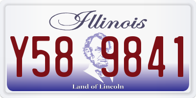 IL license plate Y589841