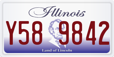 IL license plate Y589842
