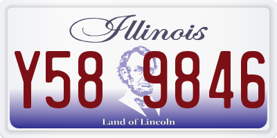 IL license plate Y589846