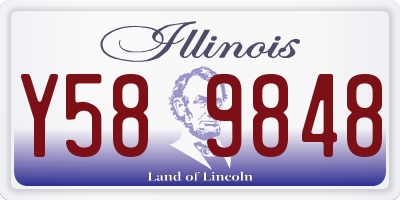 IL license plate Y589848
