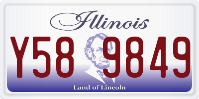 IL license plate Y589849