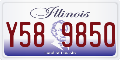 IL license plate Y589850