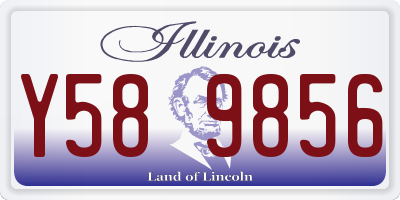 IL license plate Y589856