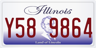 IL license plate Y589864