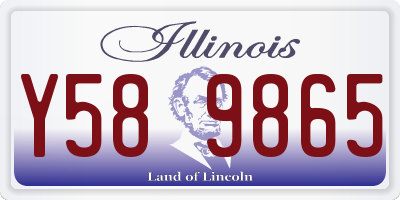 IL license plate Y589865