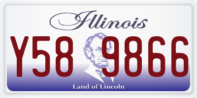 IL license plate Y589866