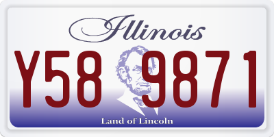 IL license plate Y589871