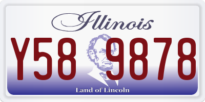 IL license plate Y589878