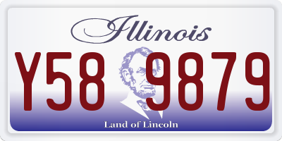 IL license plate Y589879