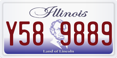IL license plate Y589889