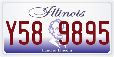 IL license plate Y589895