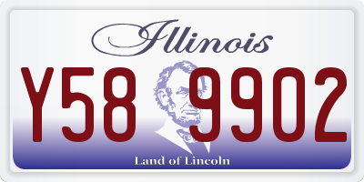 IL license plate Y589902