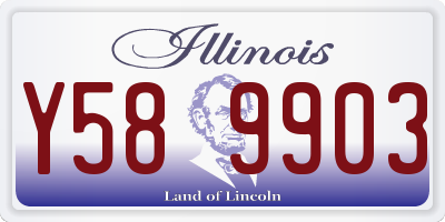 IL license plate Y589903