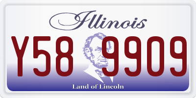 IL license plate Y589909