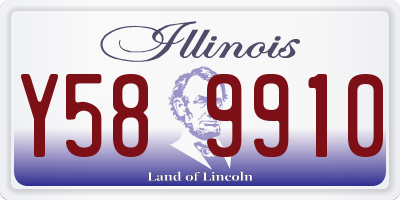 IL license plate Y589910