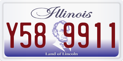 IL license plate Y589911