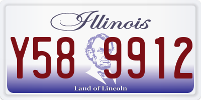 IL license plate Y589912