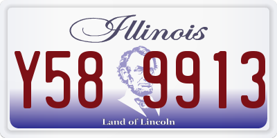 IL license plate Y589913