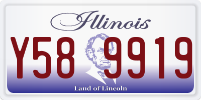 IL license plate Y589919