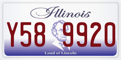 IL license plate Y589920