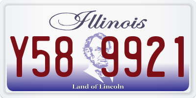IL license plate Y589921