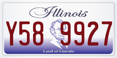 IL license plate Y589927