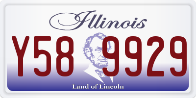 IL license plate Y589929