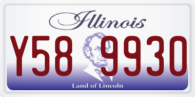 IL license plate Y589930