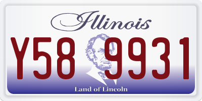 IL license plate Y589931