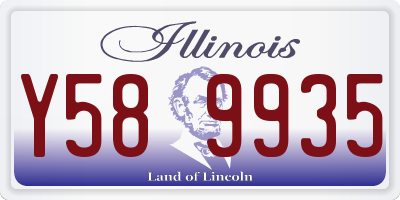 IL license plate Y589935