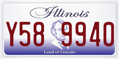 IL license plate Y589940