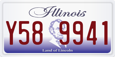 IL license plate Y589941