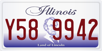 IL license plate Y589942