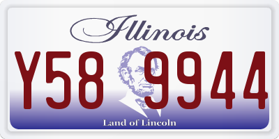 IL license plate Y589944