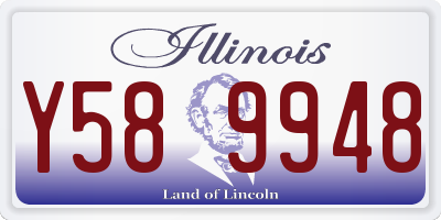 IL license plate Y589948
