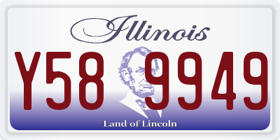 IL license plate Y589949