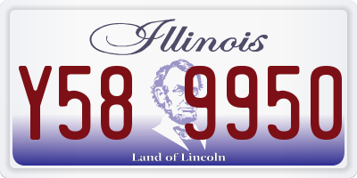 IL license plate Y589950
