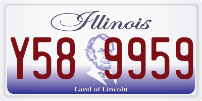 IL license plate Y589959