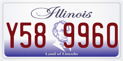 IL license plate Y589960