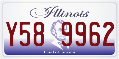 IL license plate Y589962