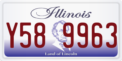 IL license plate Y589963