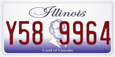 IL license plate Y589964