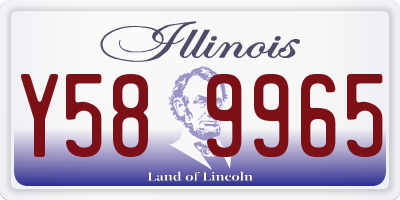 IL license plate Y589965