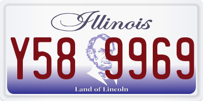 IL license plate Y589969