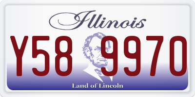 IL license plate Y589970